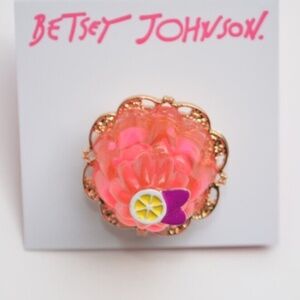 SOLD BETSEY JOHNSON SUMMER JELLO CAKE ADJUSTABLE RING NWT